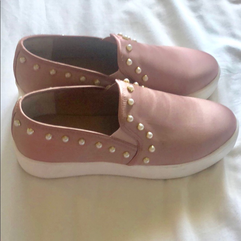 Steve Madden Pink & Pearls Slip On Sneaker - Picture 6 of 6